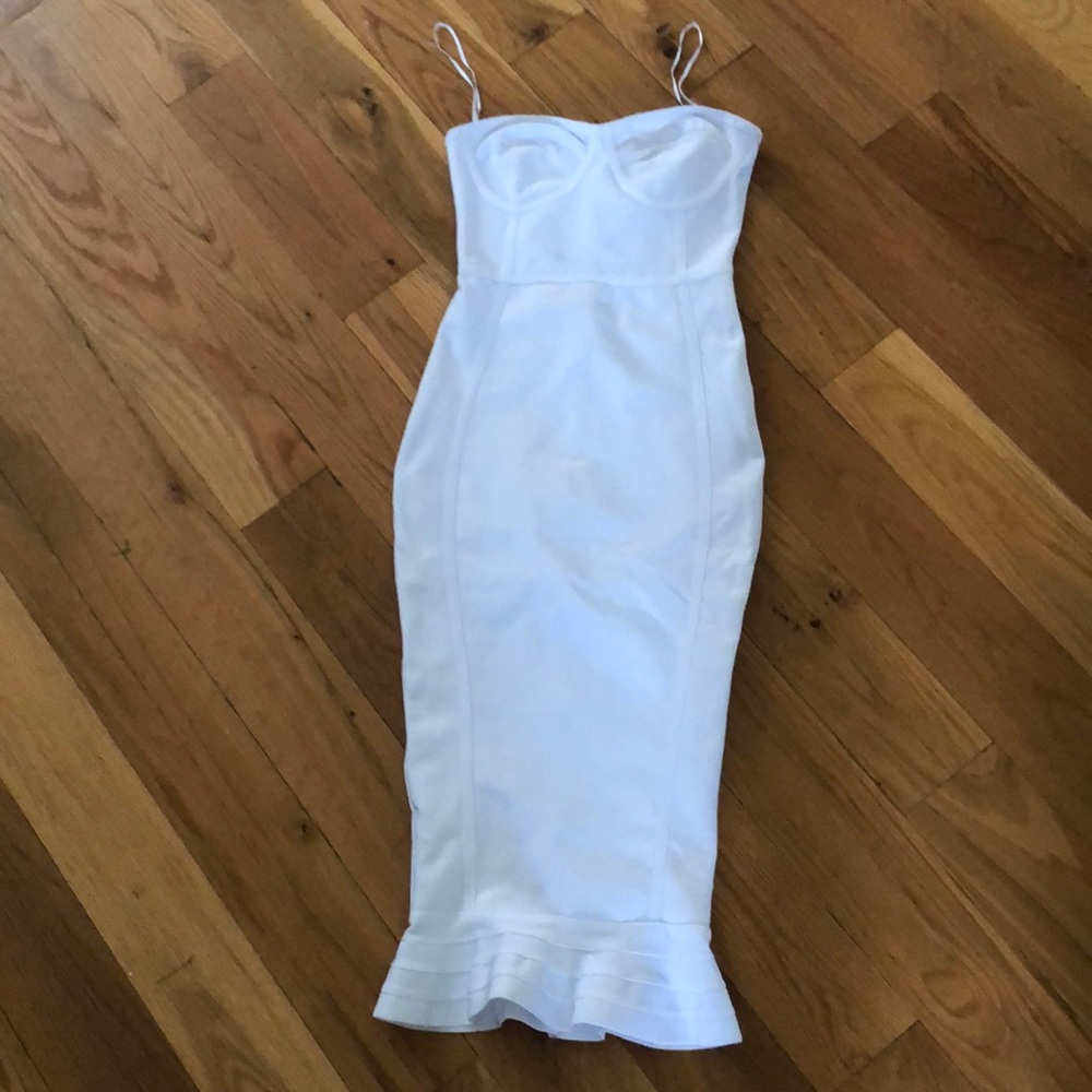 Bandage White Dress